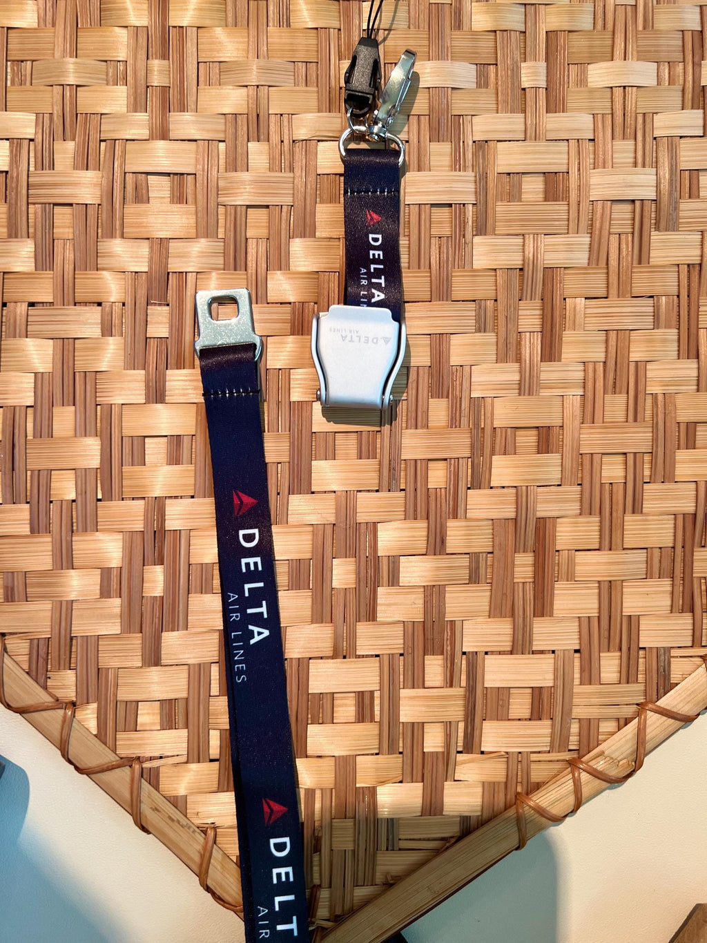 Delta Airlines Seatbelt Lanyard