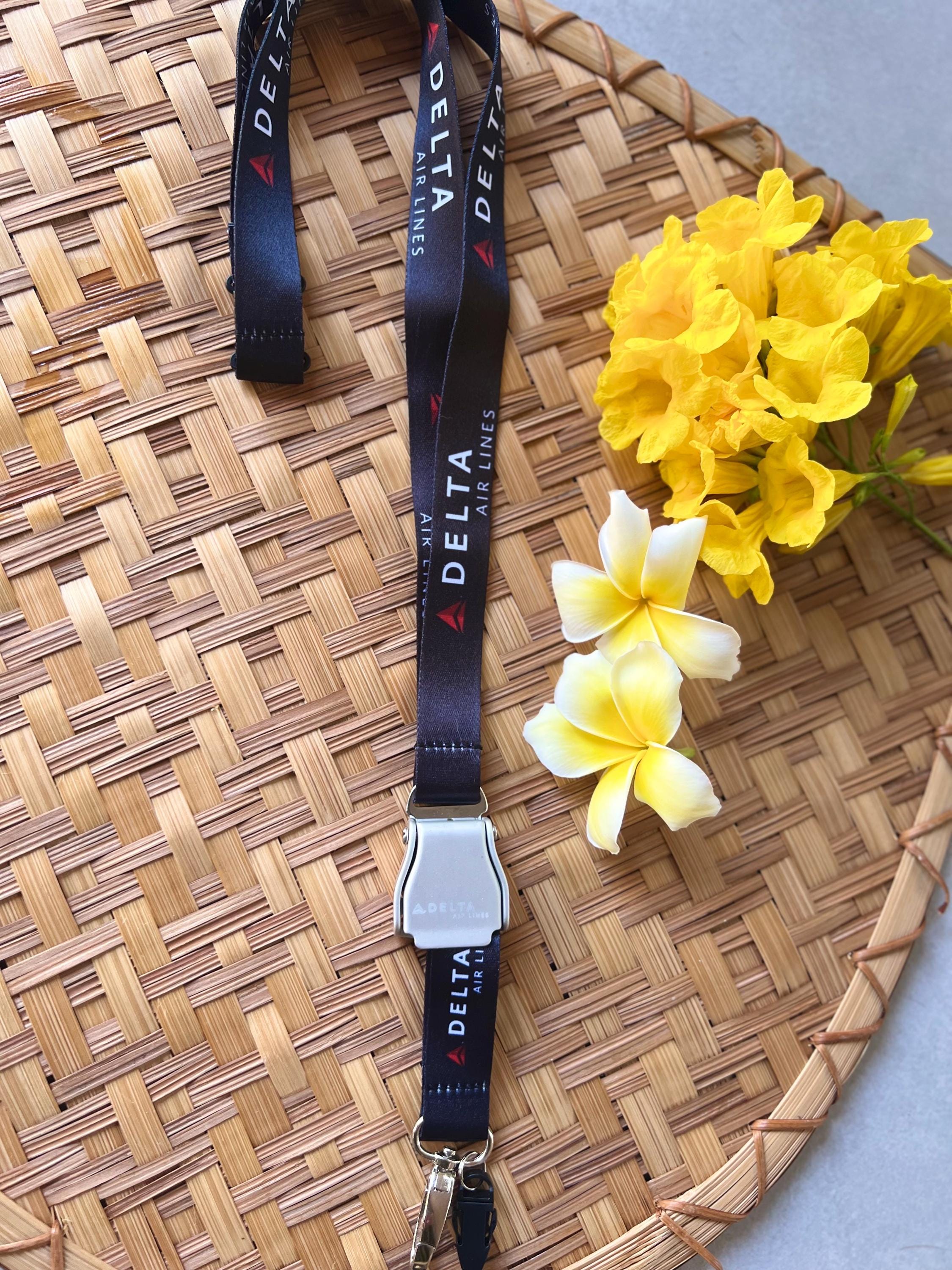 Delta Airlines Seatbelt Lanyard