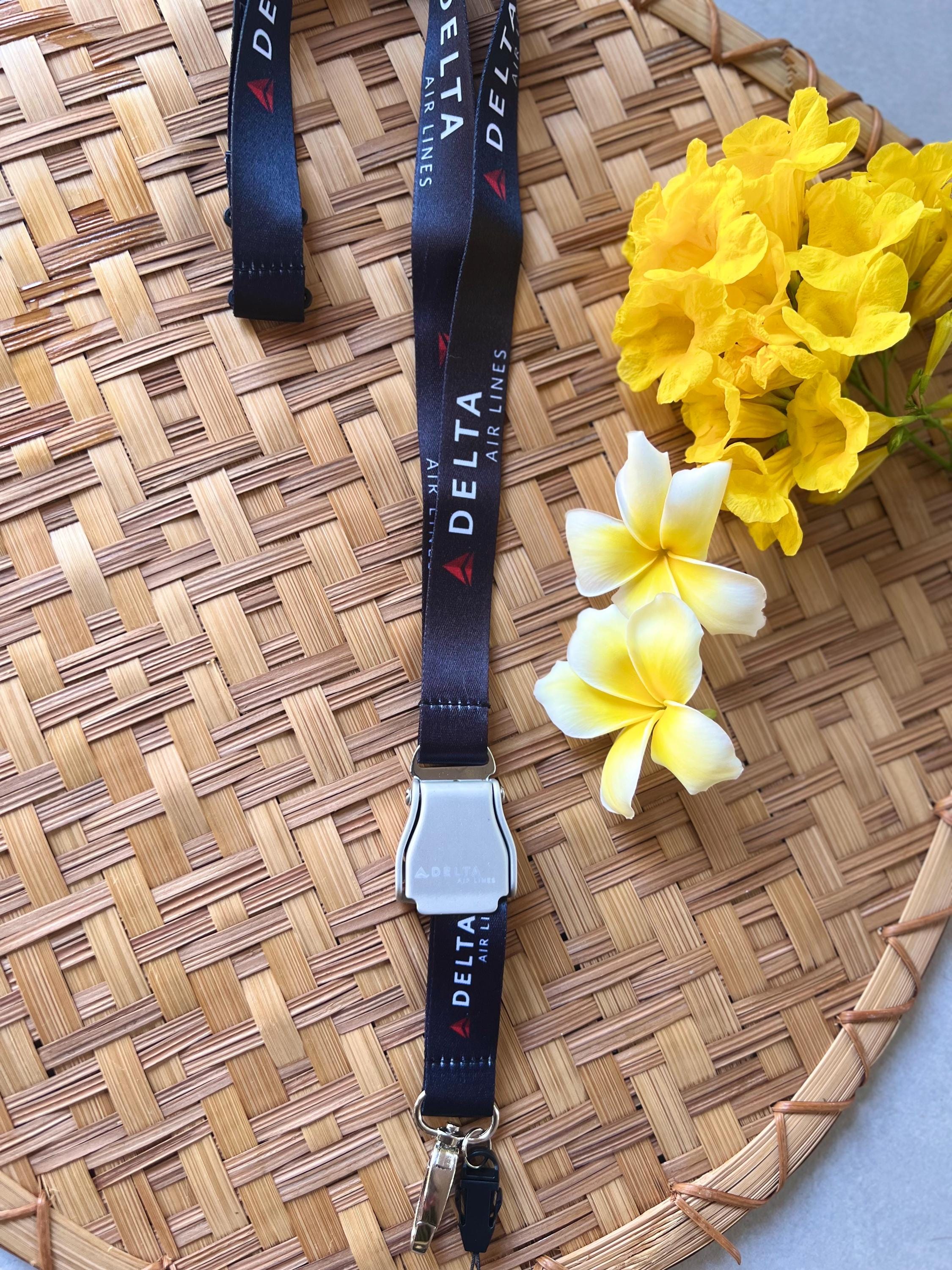 Delta Airlines Seatbelt Lanyard