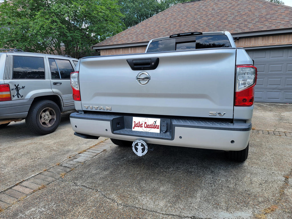 CNMI Trailer Hitch Cover: Northern Mariana Islands Pride, 2" Hitch Plug
