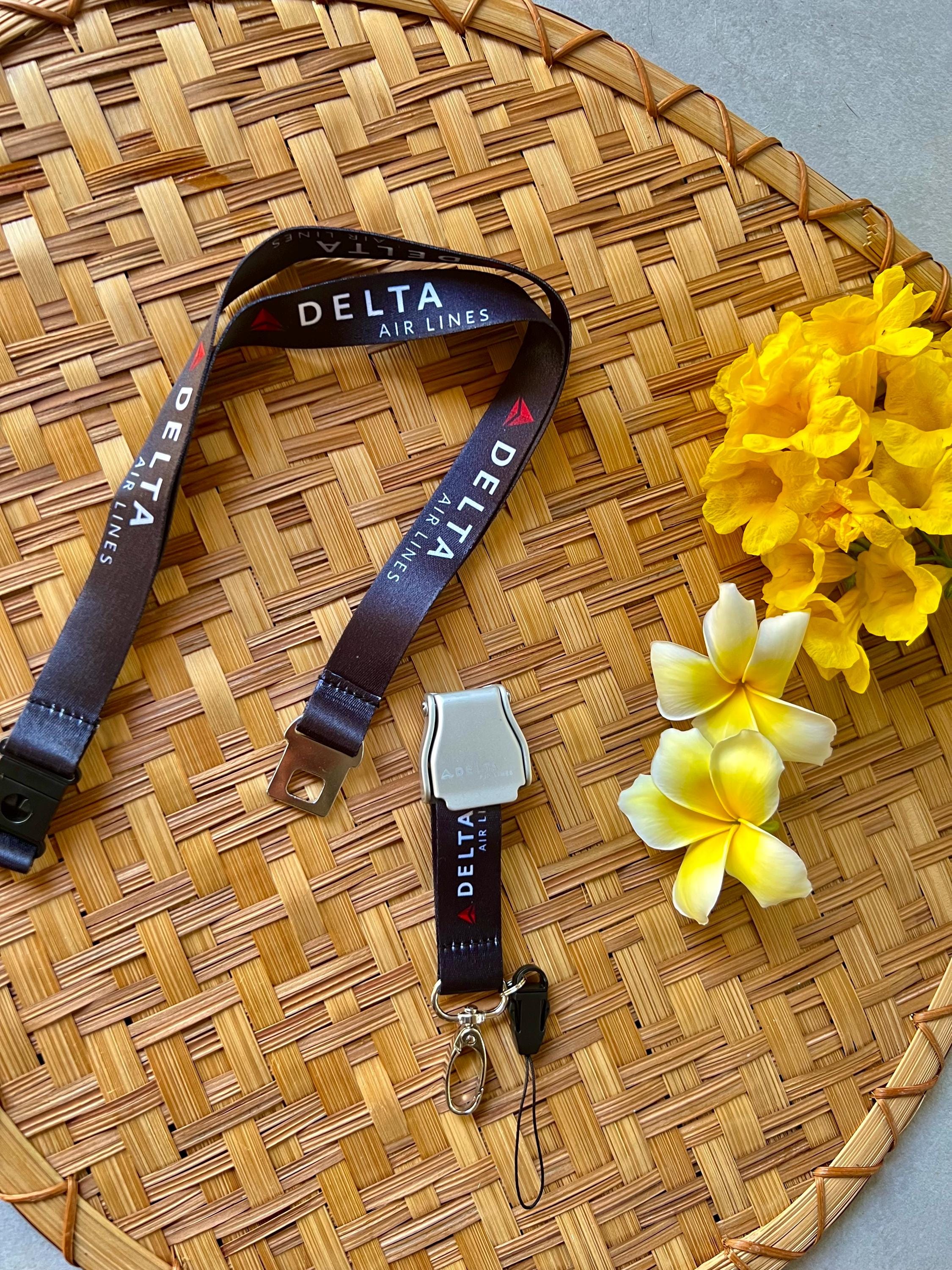 Delta Airlines Seatbelt Lanyard