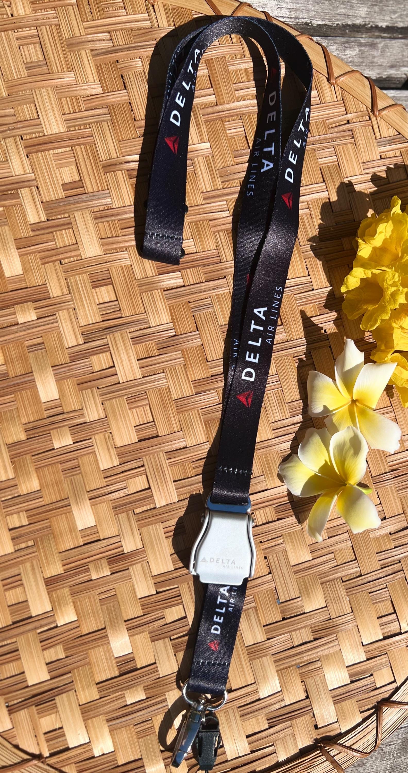 Delta Airlines Seatbelt Lanyard