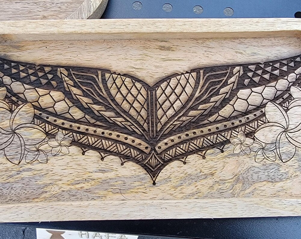 Laser Engraved Mango Wood Tray